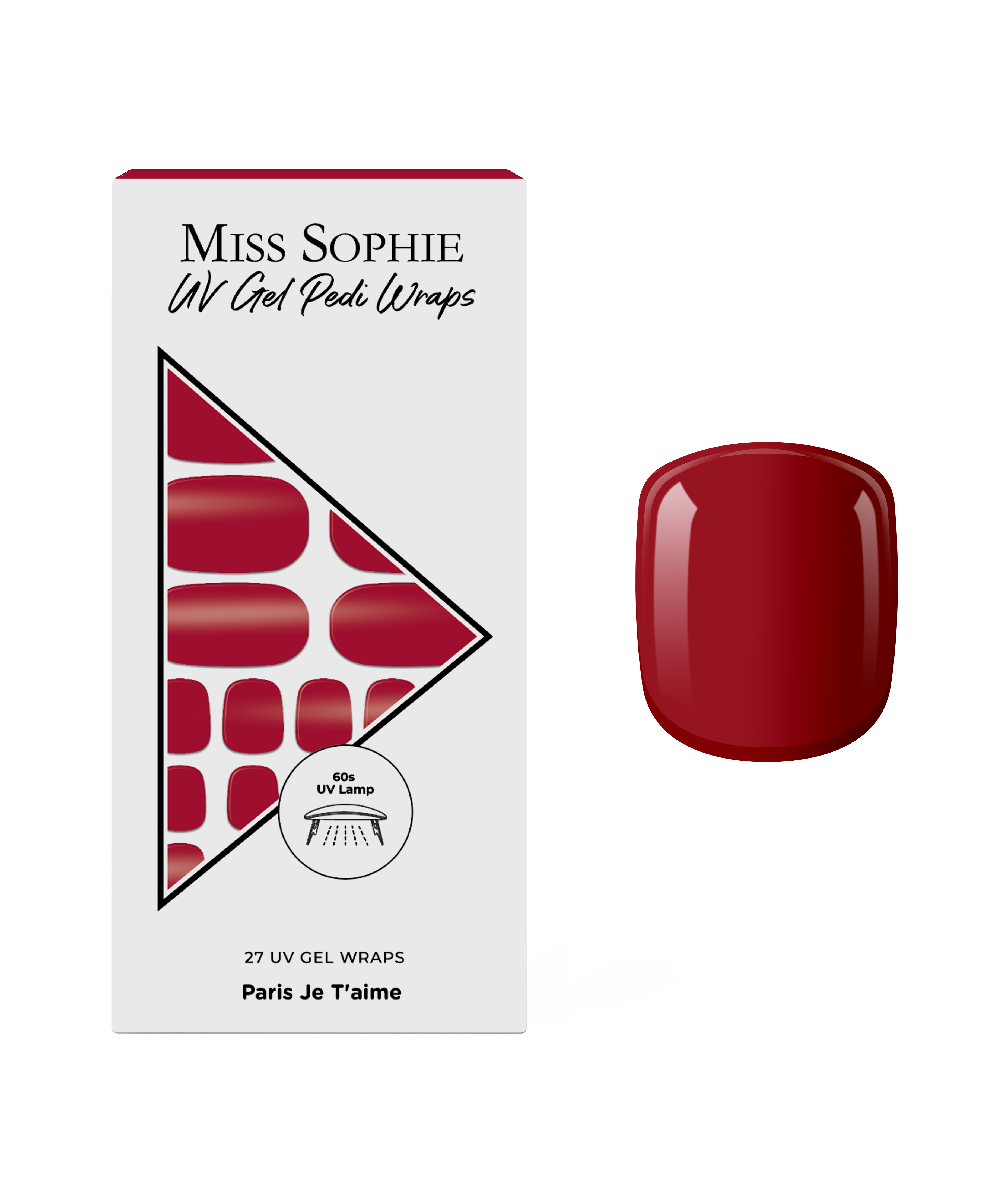 miss-sophie-paris-je-t-aime-uv-pedicure-uv-gel-folien-rot-f-r-f-sse image 1
