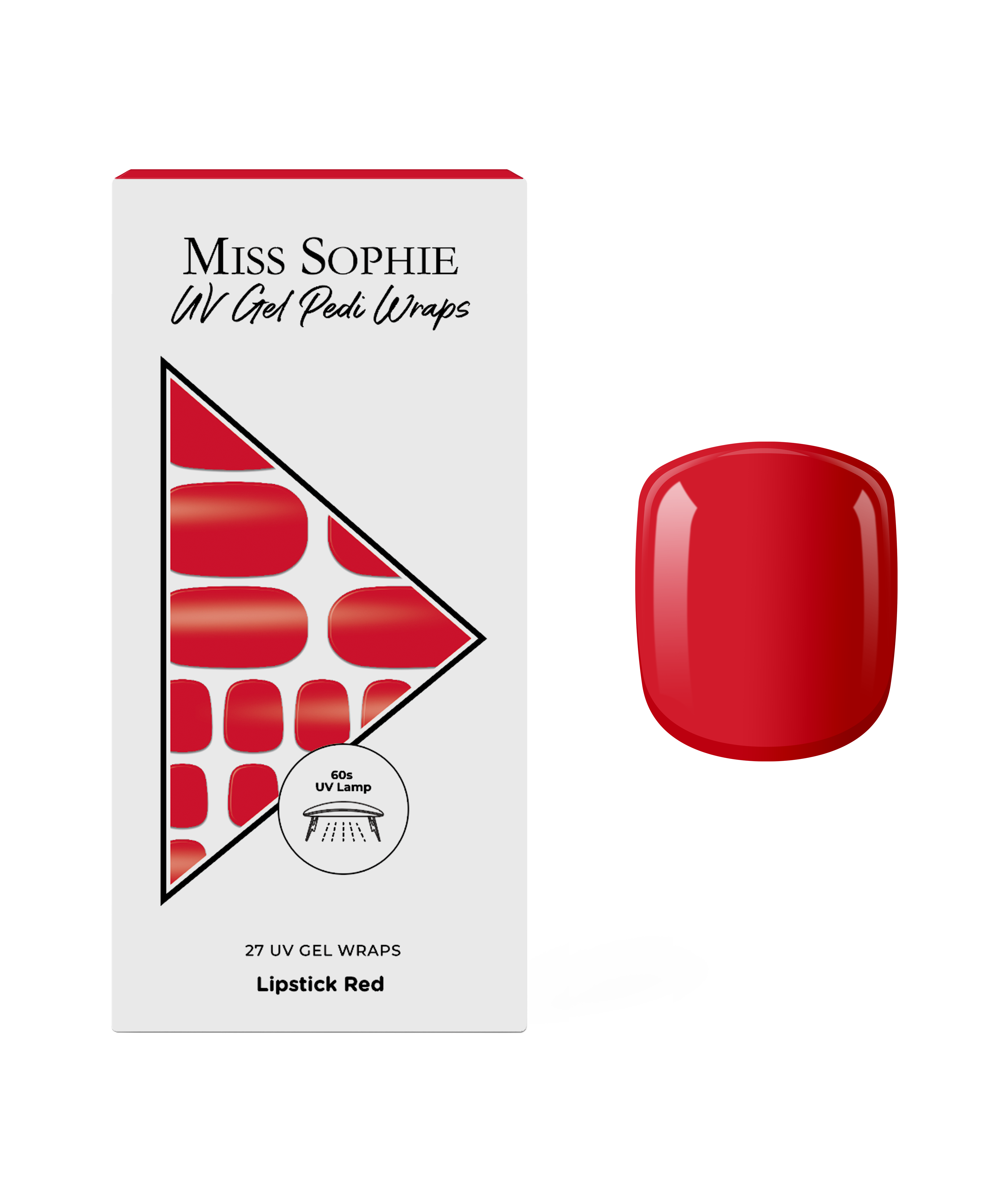 miss-sophie-lipstick-red-uv-pedicure-gel-wraps image 1