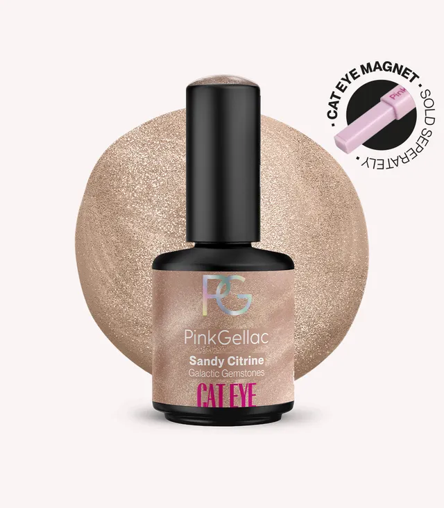 pink-gellac-cat-eye-sandy-citrine-magnet-gel-nagellack image 1