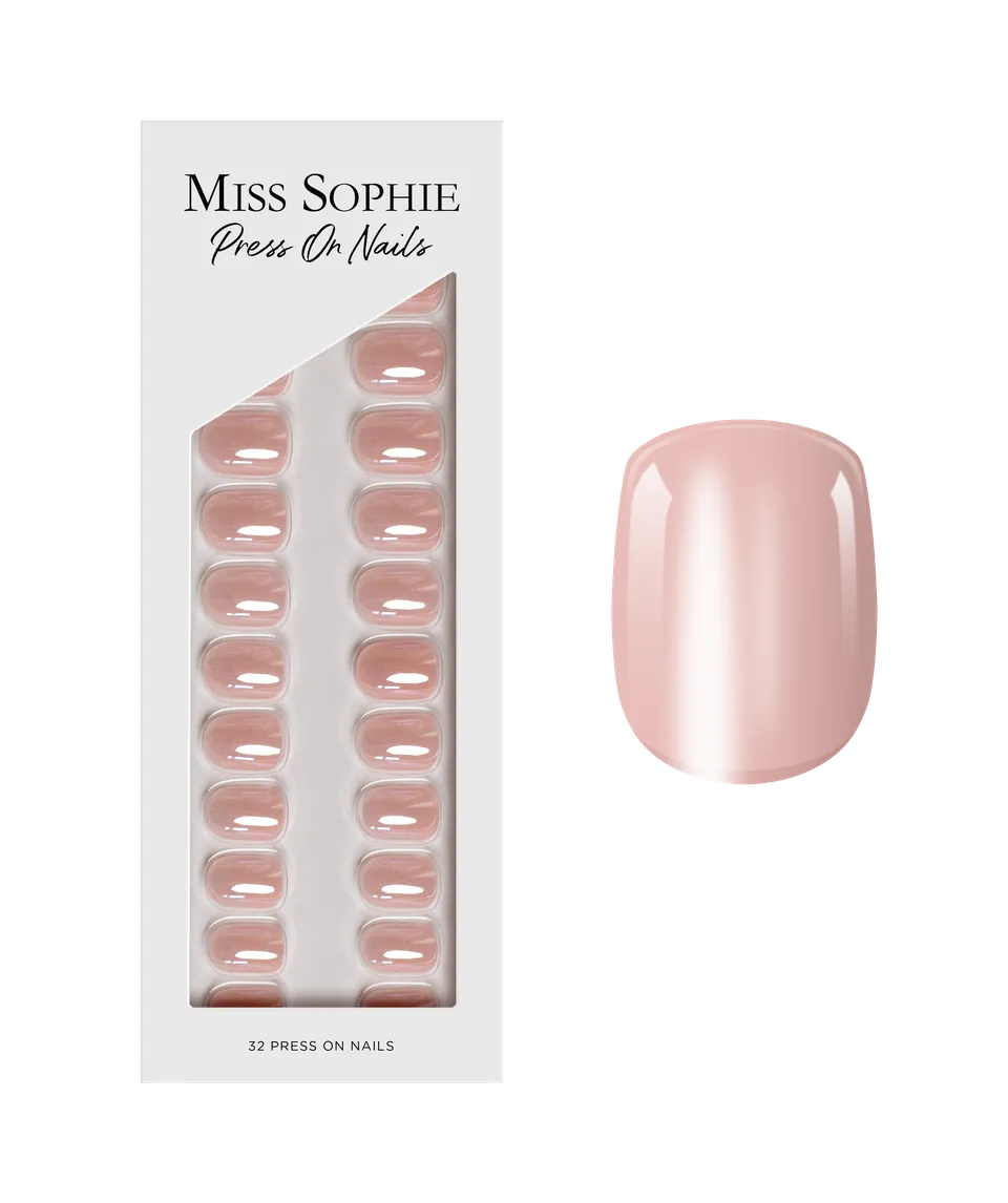 miss-sophie-ballet-pink-press-on-nails-extra-short-square image 1
