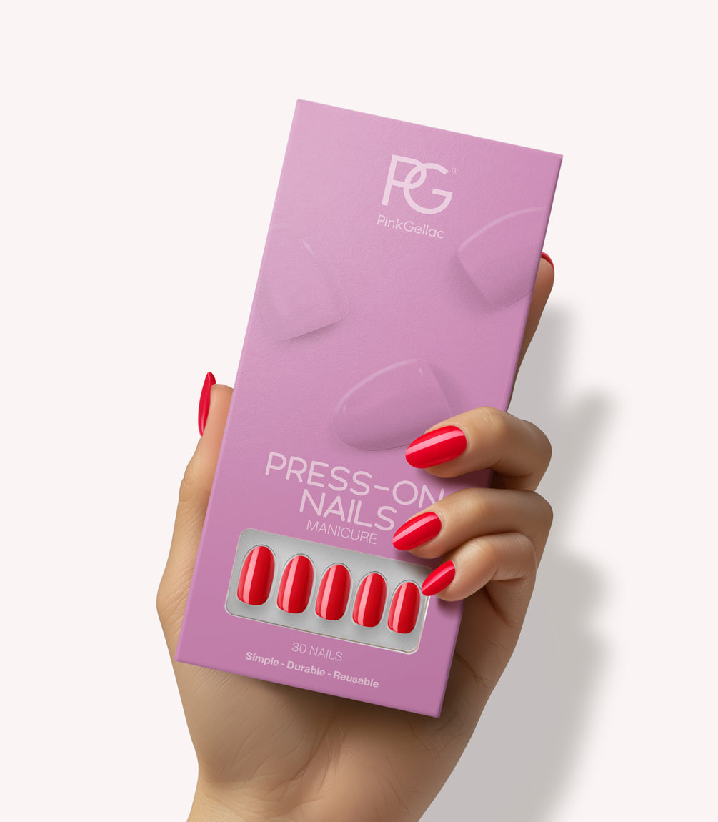pink-gellac-430-bombshell-red-press-on-nails-rund-mittel image 1