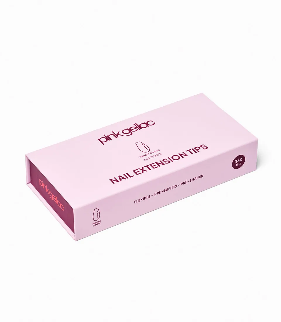 pink-gellac-medium-coffin-nagelverl-ngerungs-tips image 1
