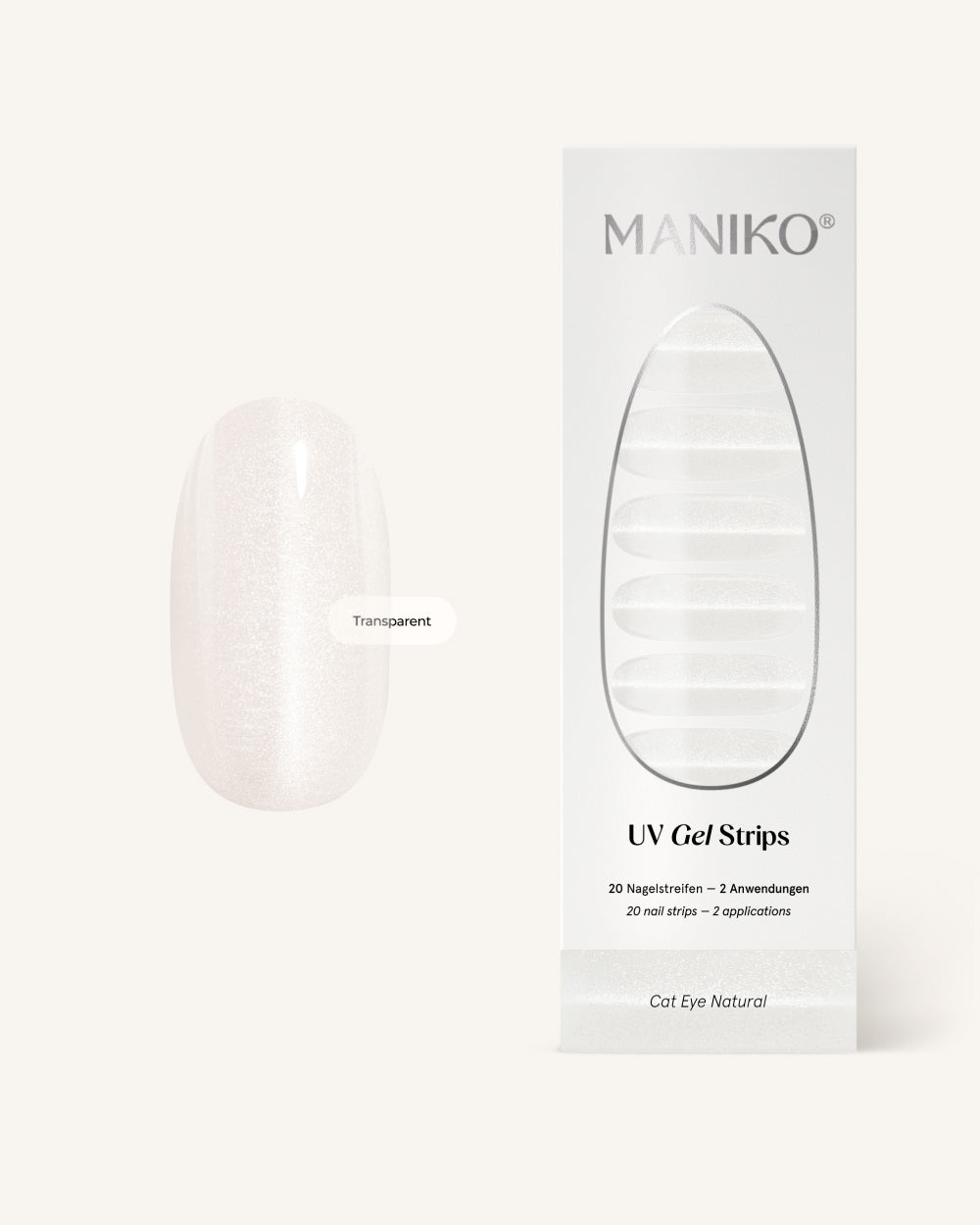 maniko-cat-eye-natural-uv-gel-strips image 1