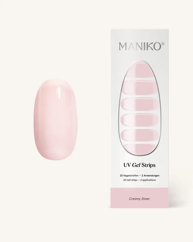maniko-creamy-sheer-uv-uv-gel-strips-semi-transparent image 1