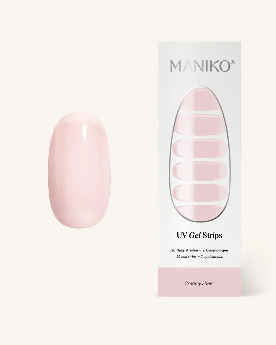 maniko-creamy-sheer-uv-uv-gel-strips-semi-transparent image 1