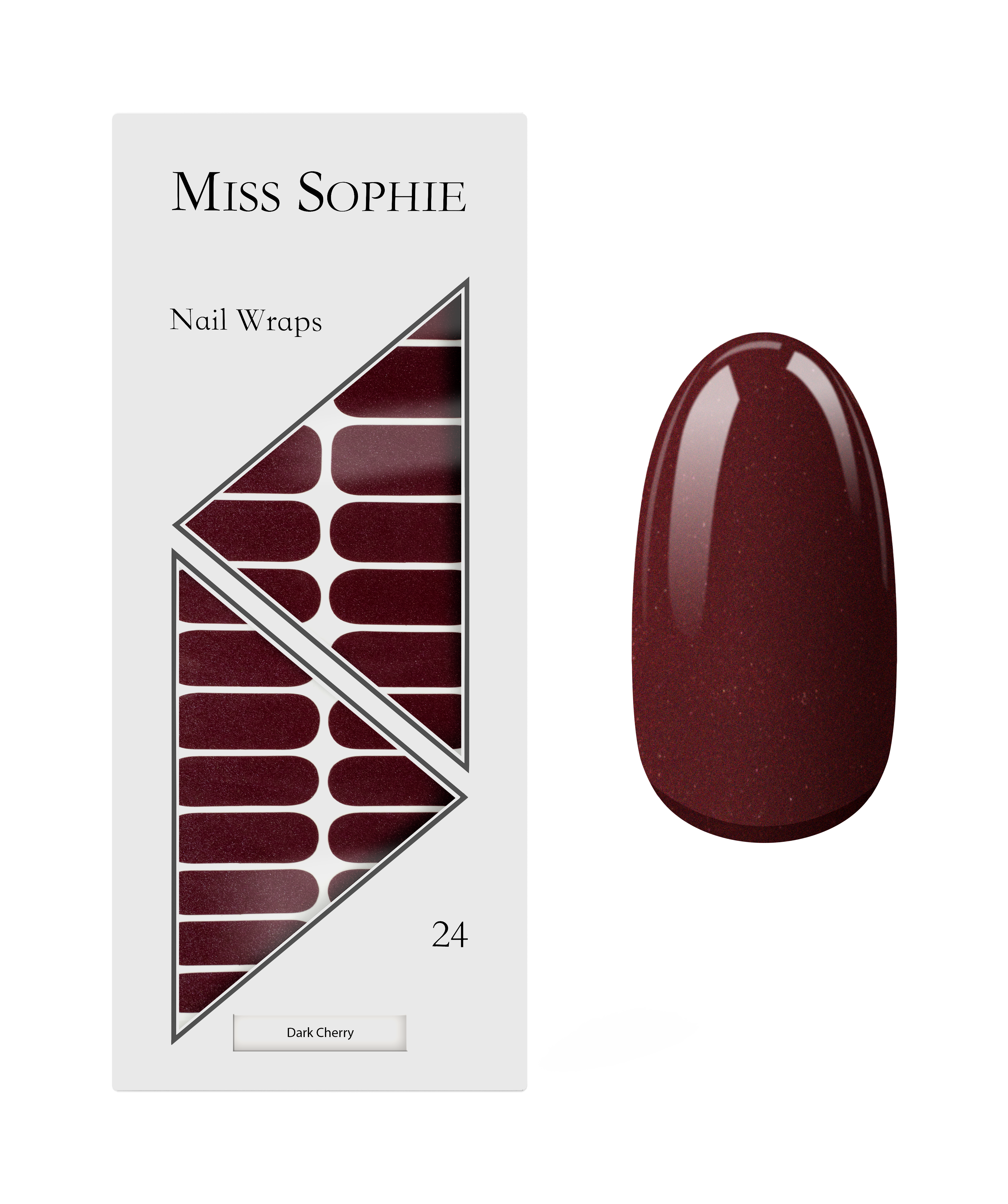 miss-sophie-dark-cherry-nagelfolien-dunkelrot-pearl image 1