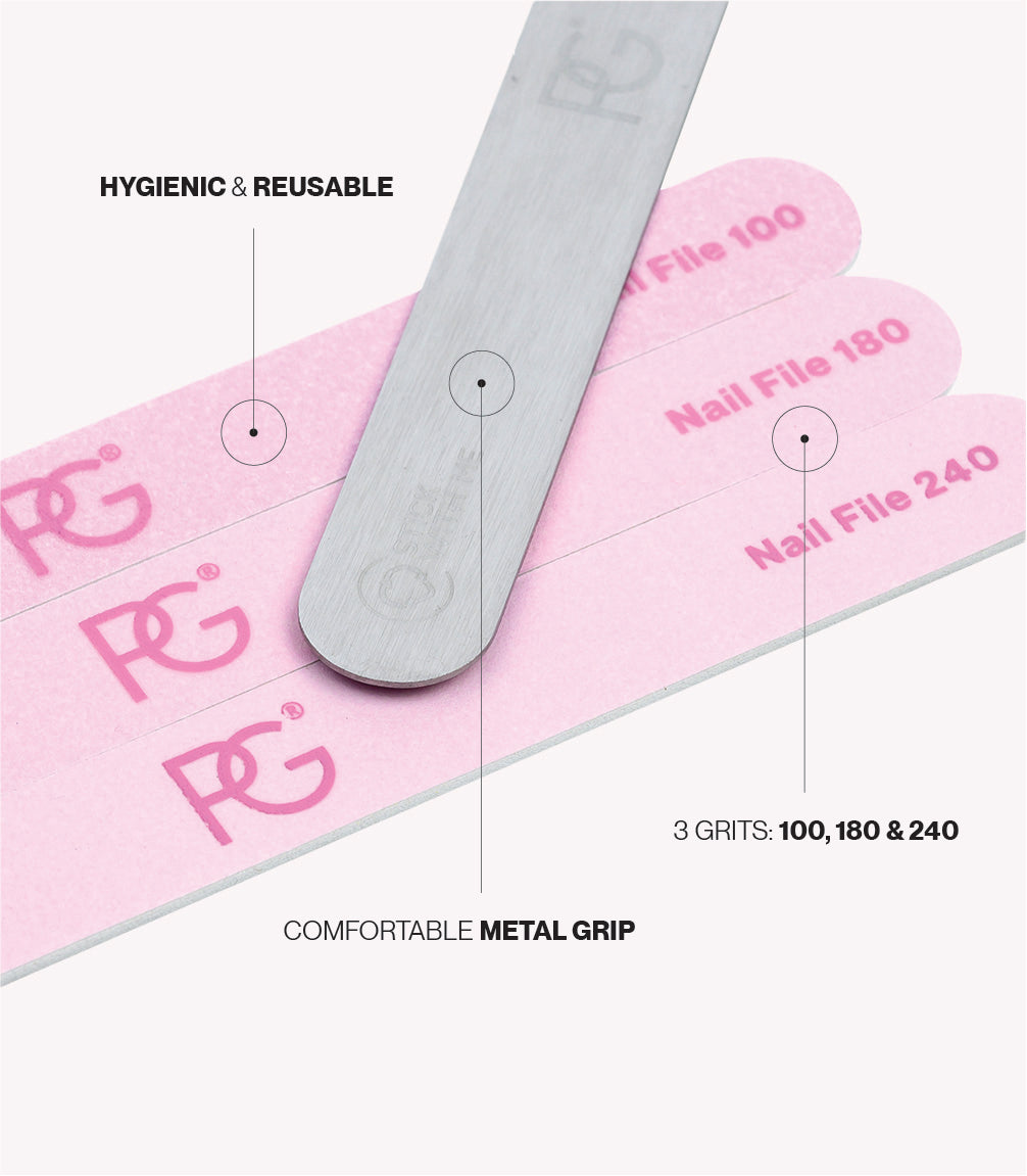 pink-gellac-wiederverwendbare-nagelfeile-starterkit-metallbasis image 2