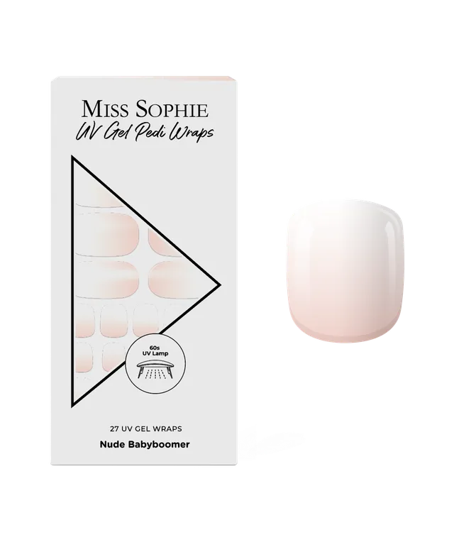 miss-sophie-nude-babyboomer-uv-pedicure-gel-wraps image 1