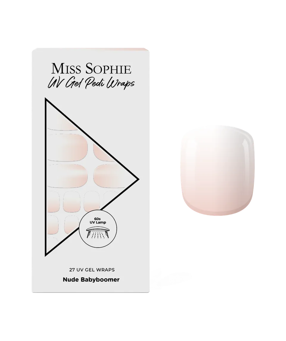 miss-sophie-nude-babyboomer-uv-pedicure-gel-wraps image 1