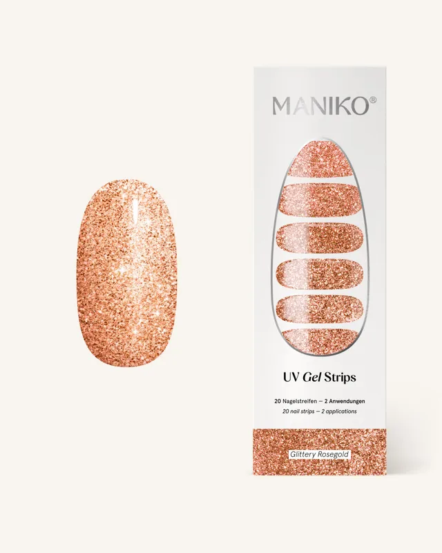 maniko-glittery-rosegold-uv-uv-gel-strips image 1