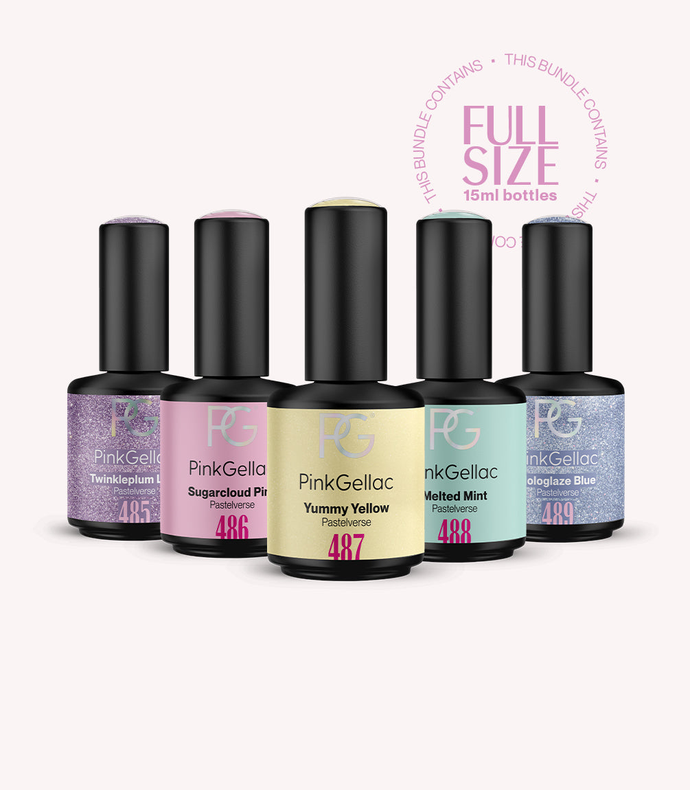 pink-gellac-pastelverse-full-size-set-gel-nagellack-5-teilig image 1