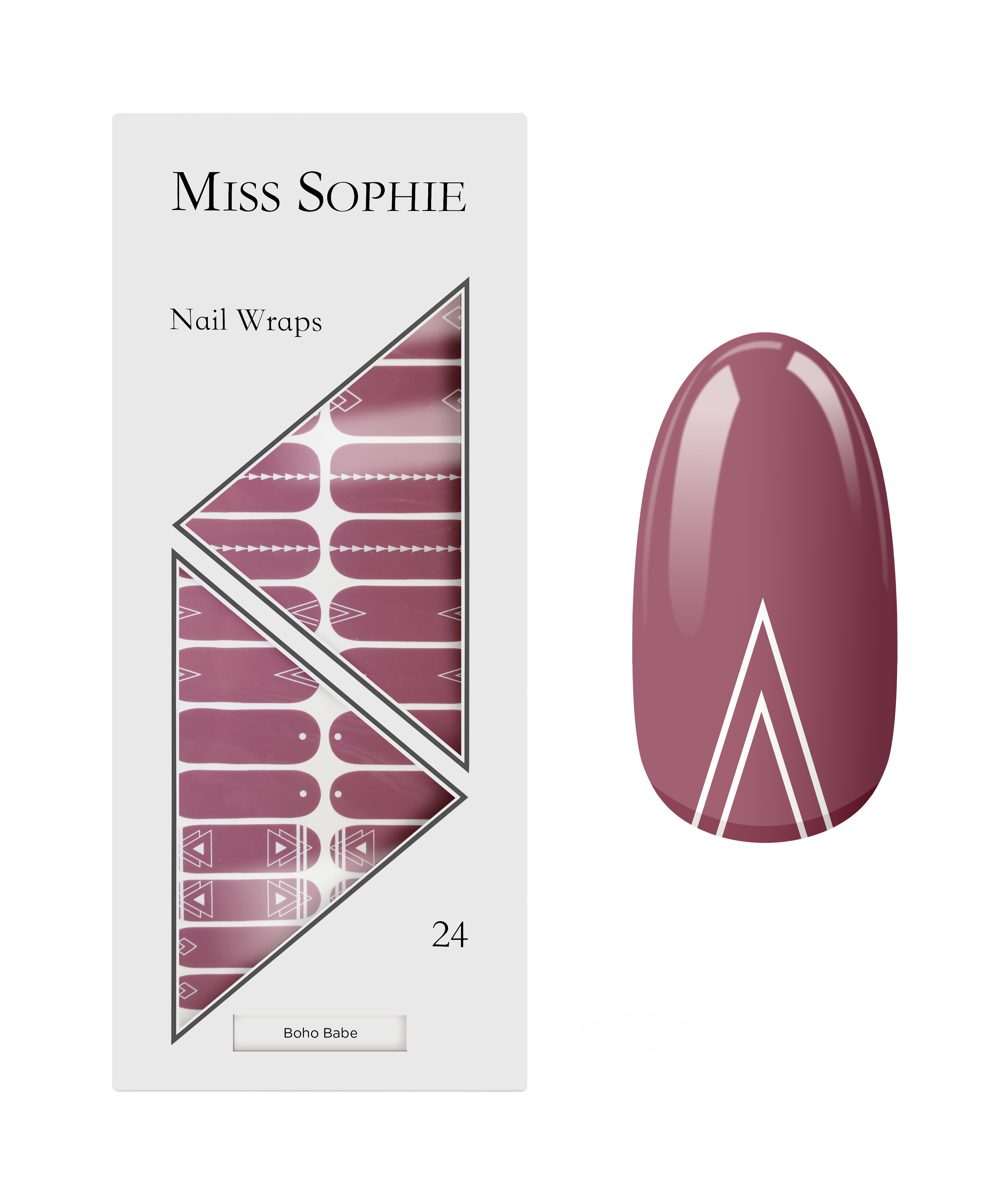 miss-sophie-boho-babe-nagelfolien-rosenholz-mit-geometrie image 1