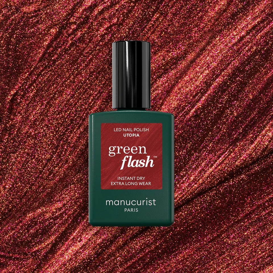 manucurist-green-flash-utopia-semi-permanenter-nagellack-kupferbraun-metallic image 1