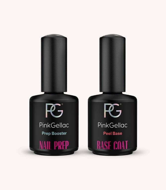 pink-gellac-peel-base-set-peel-off-base-prep-booster-bundle image 1