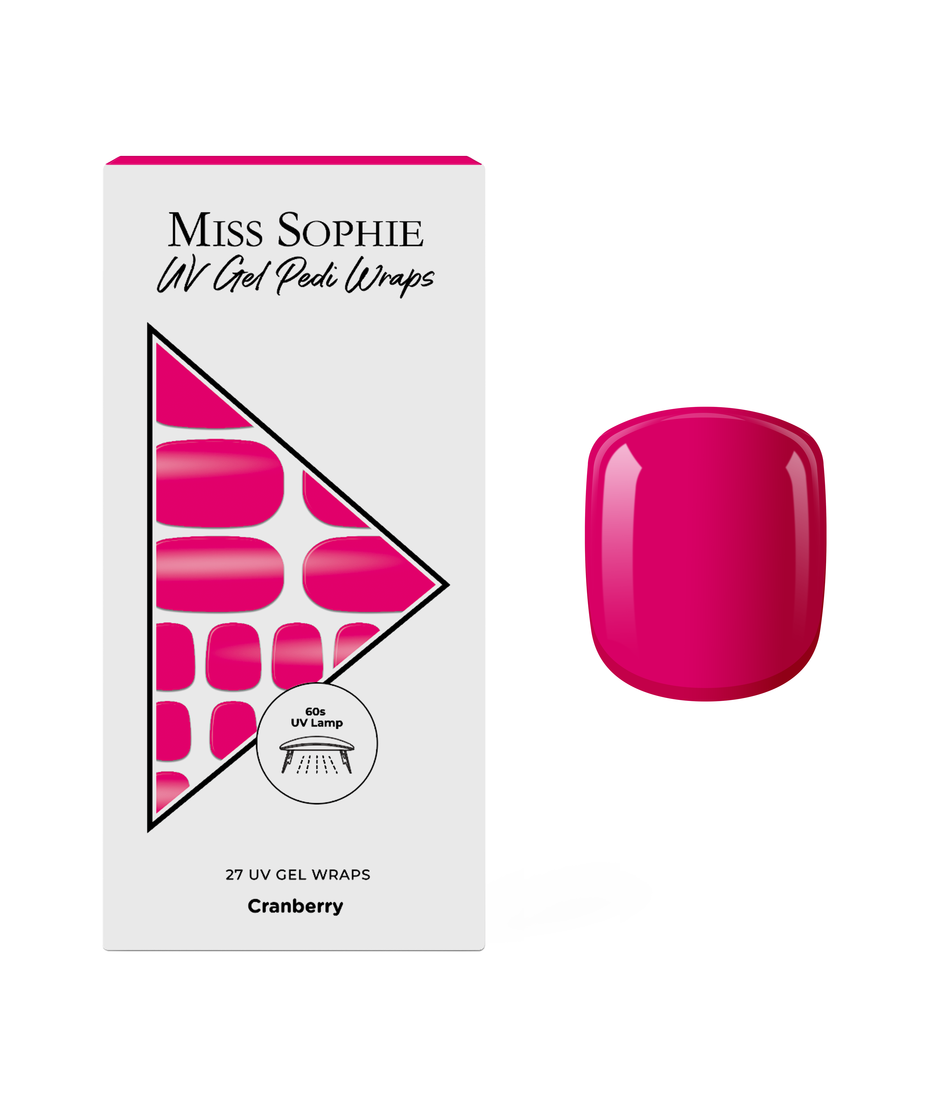 miss-sophie-cranberry-uv-pedicure-tiefes-rot-f-r-f-e image 1