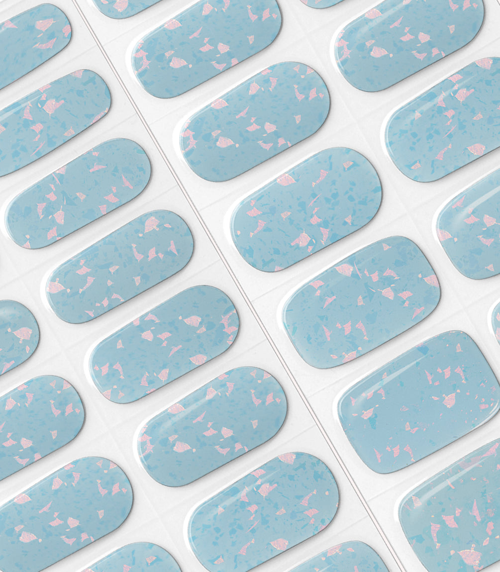 pink-gellac-009-holographic-blue-gel-nail-sticker image 4