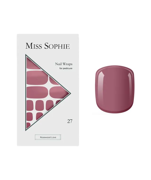 miss-sophie-rosewood-love-pedicure-nagelfolien-rosenholz image 1