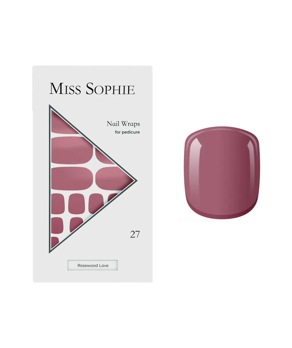 miss-sophie-rosewood-love-pedicure-nagelfolien-rosenholz image 1