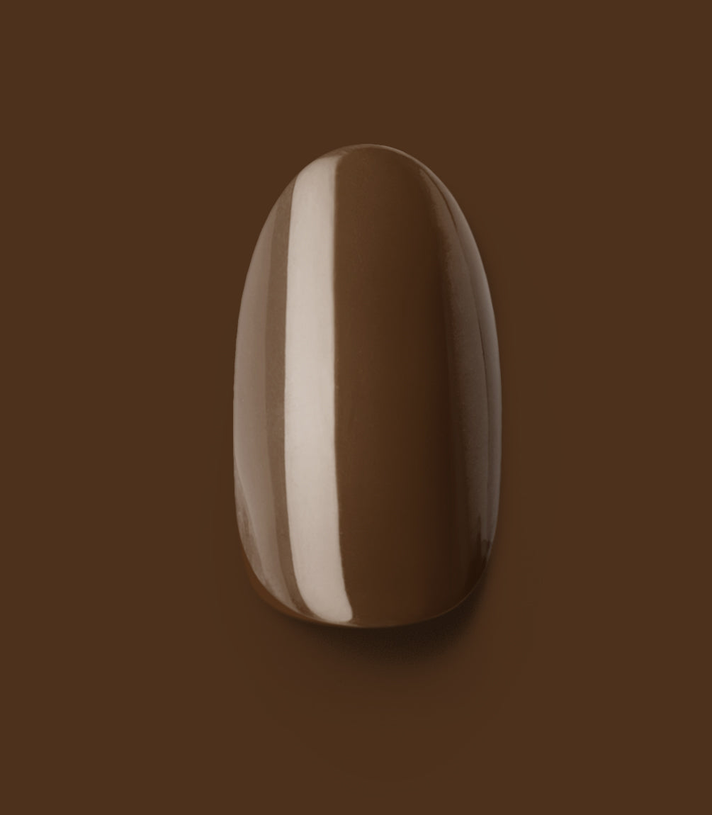 pink-gellac-421-mocha-brown-press-on-nails-round-medium image 2