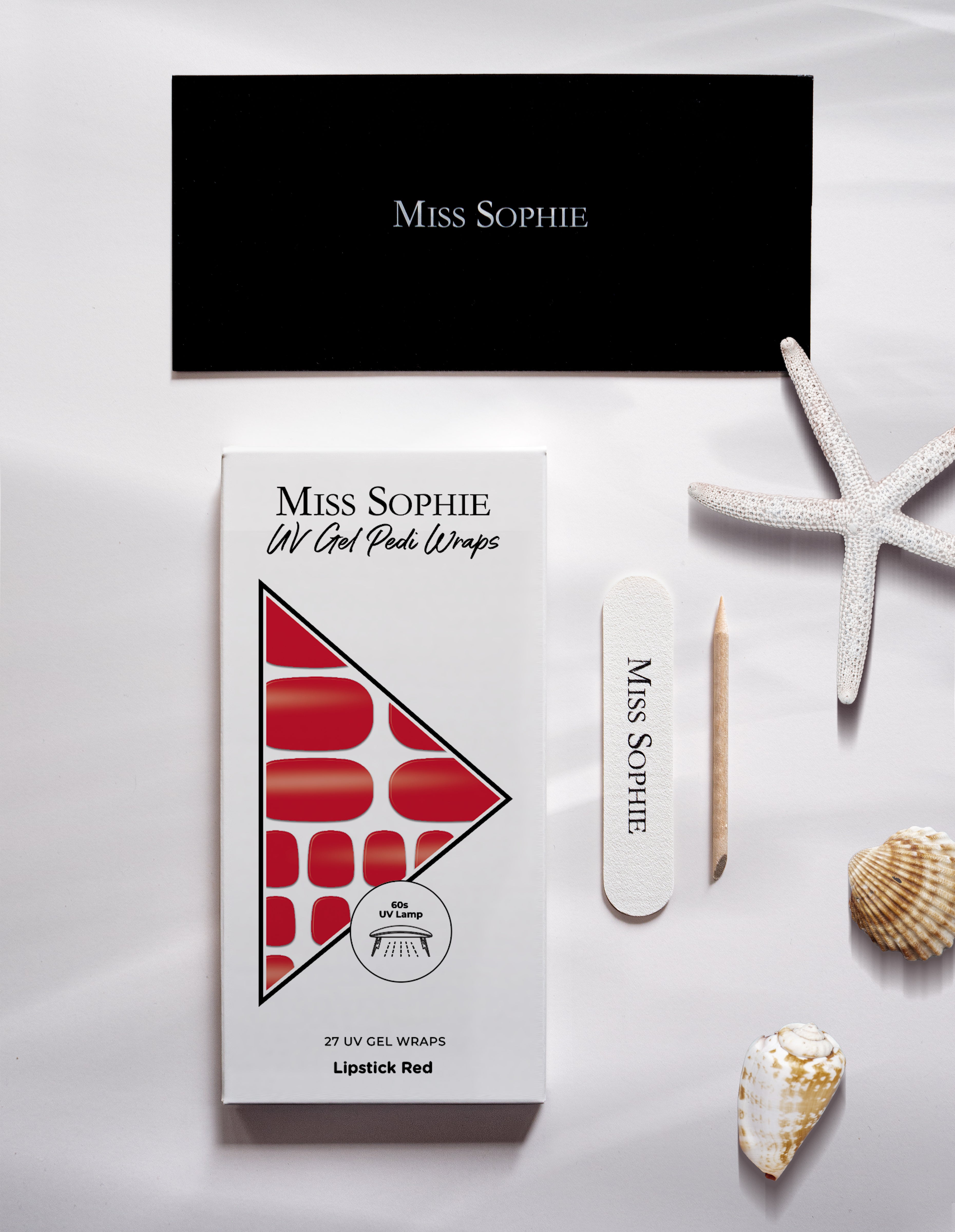 miss-sophie-lipstick-red-uv-pedicure-gel-wraps image 4