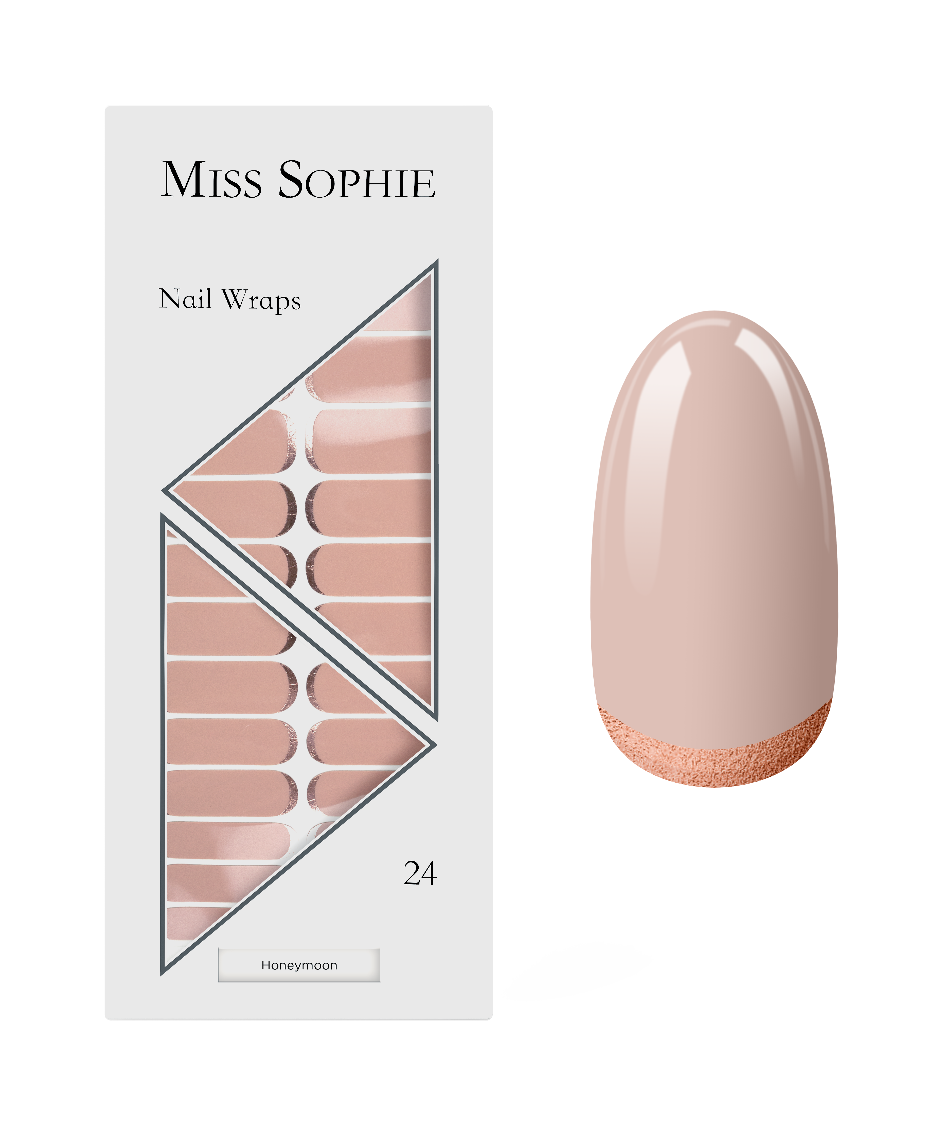 miss-sophie-honeymoon-nail-wraps-in-pudrigem-ros-mit-metallic image 1
