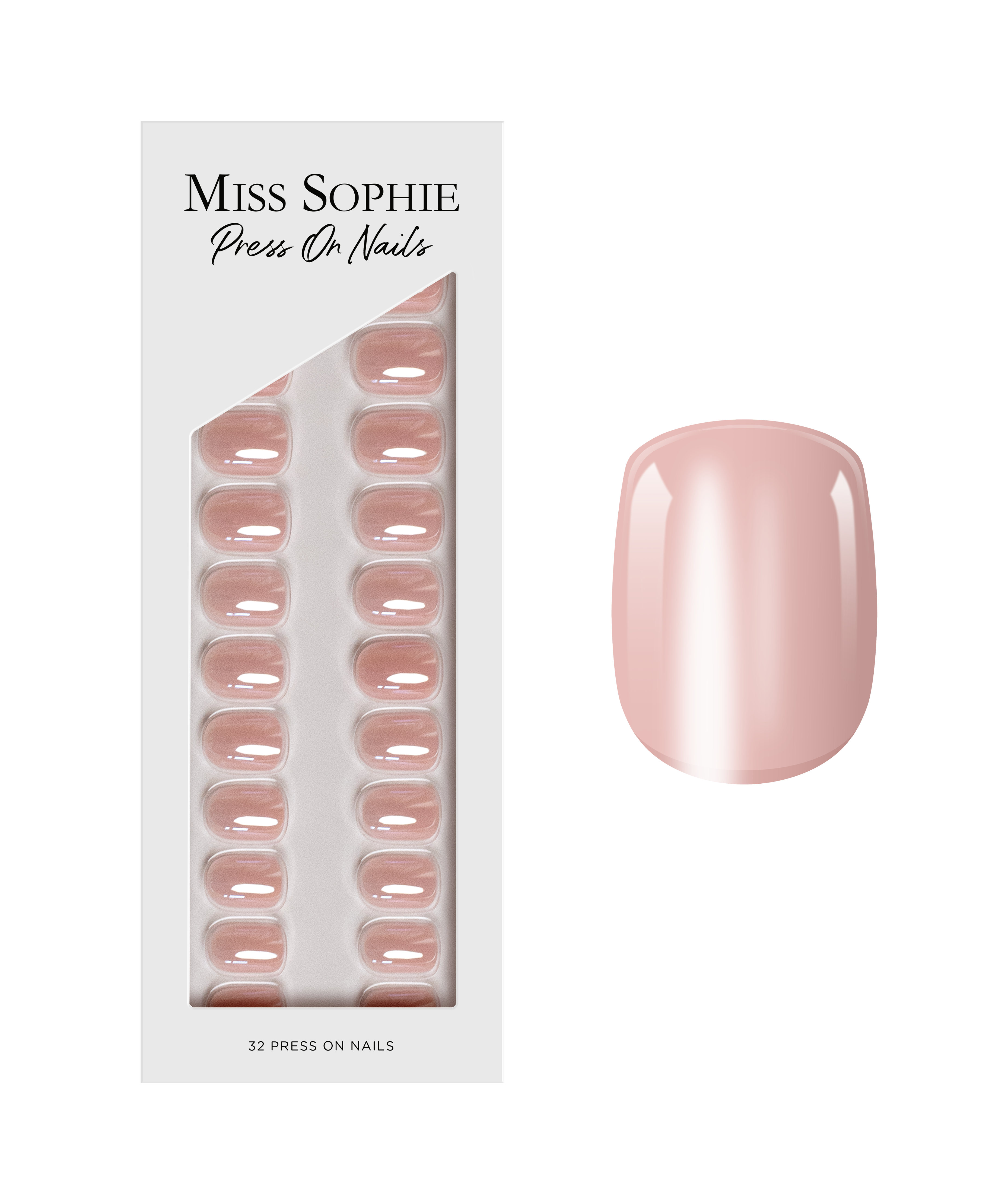 miss-sophie-ballet-pink-press-on-nails-extra-short-square image 1