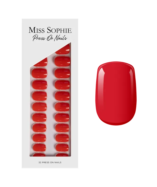 miss-sophie-lipstick-red-press-on-nails-short-square image 1