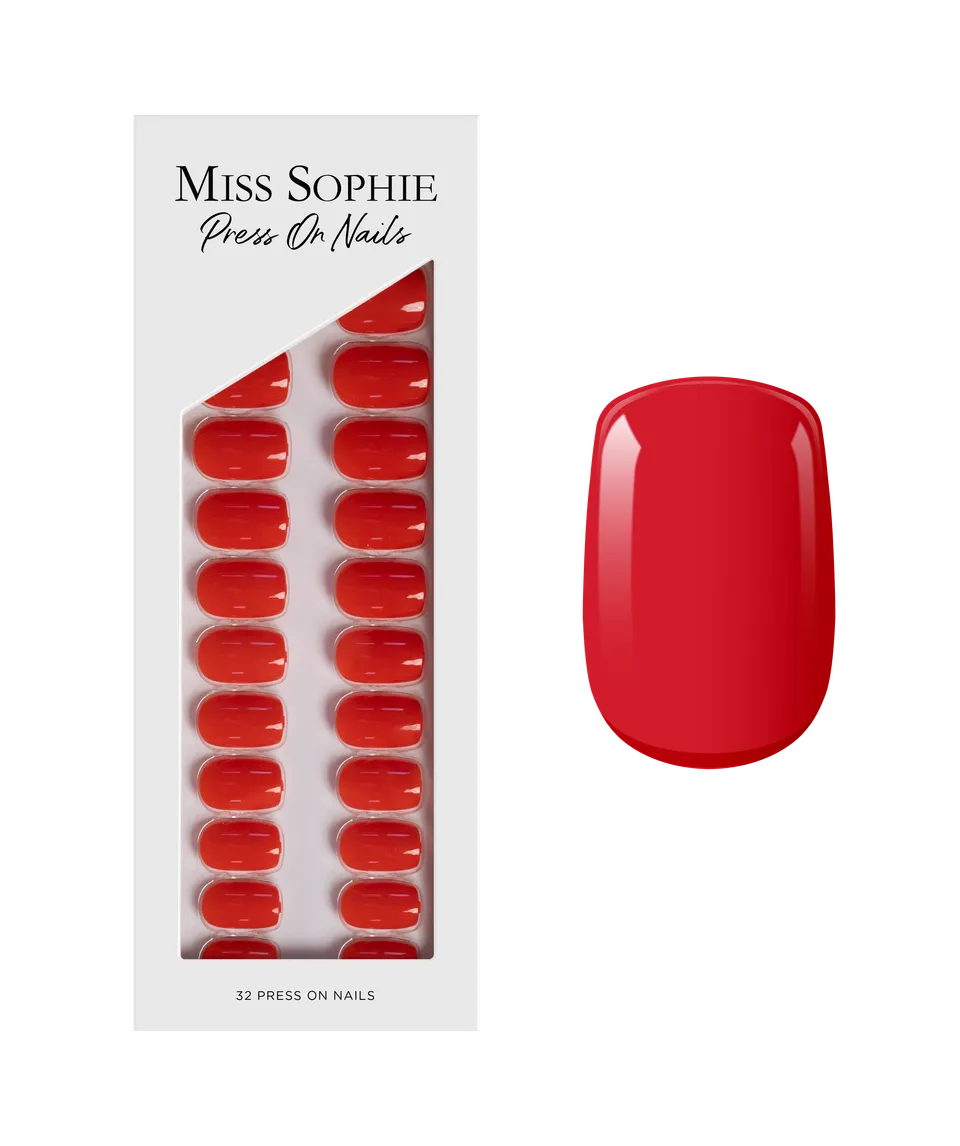 miss-sophie-lipstick-red-press-on-nails-short-square image 1