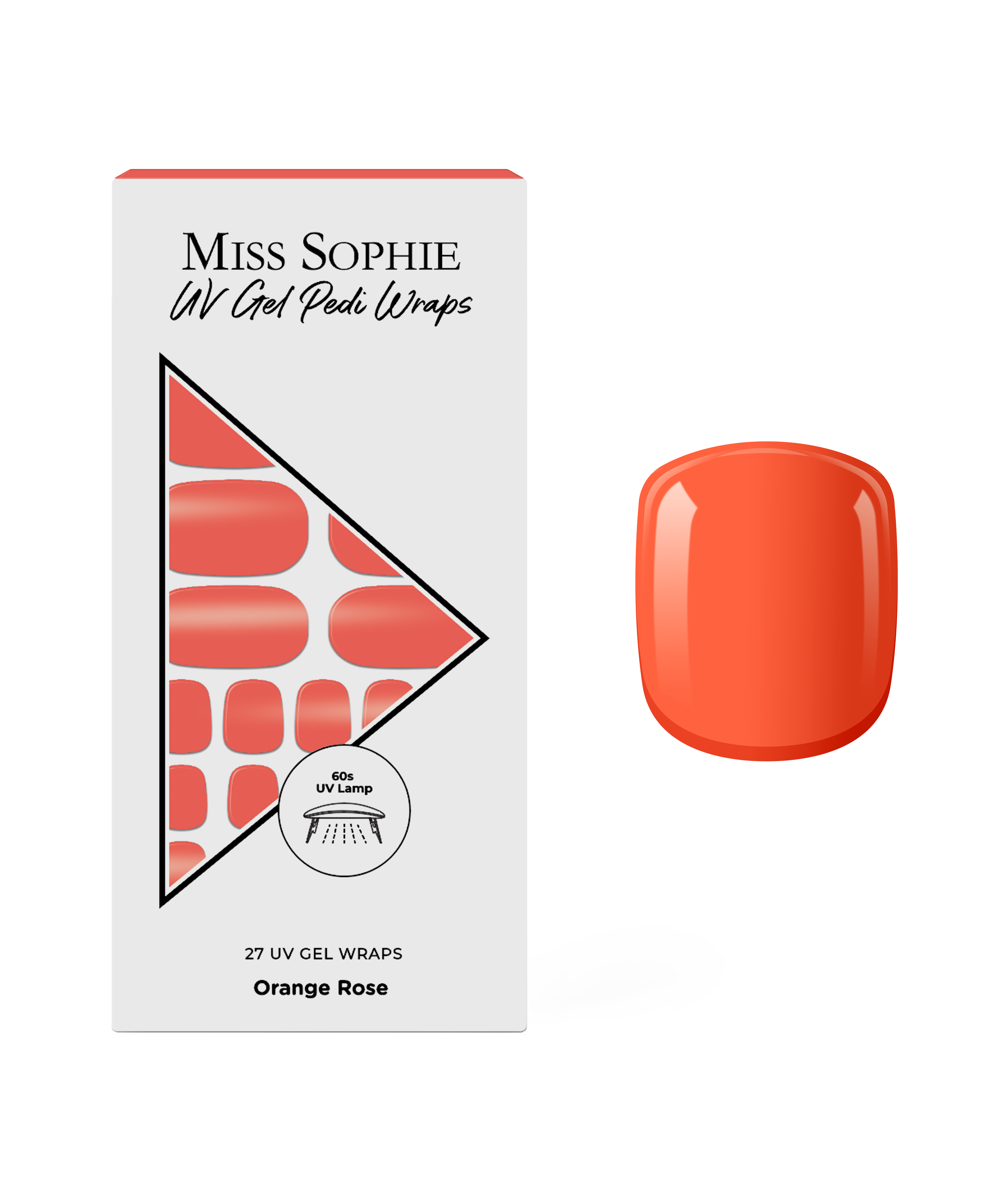 miss-sophie-orange-rose-uv-gel-nagelfolie-pedicure-orange image 1