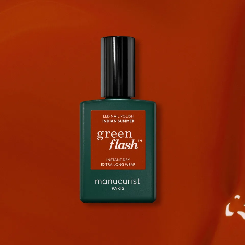 manucurist-indian-summer-green-flash-gel-nagellack-ockerrot image 1