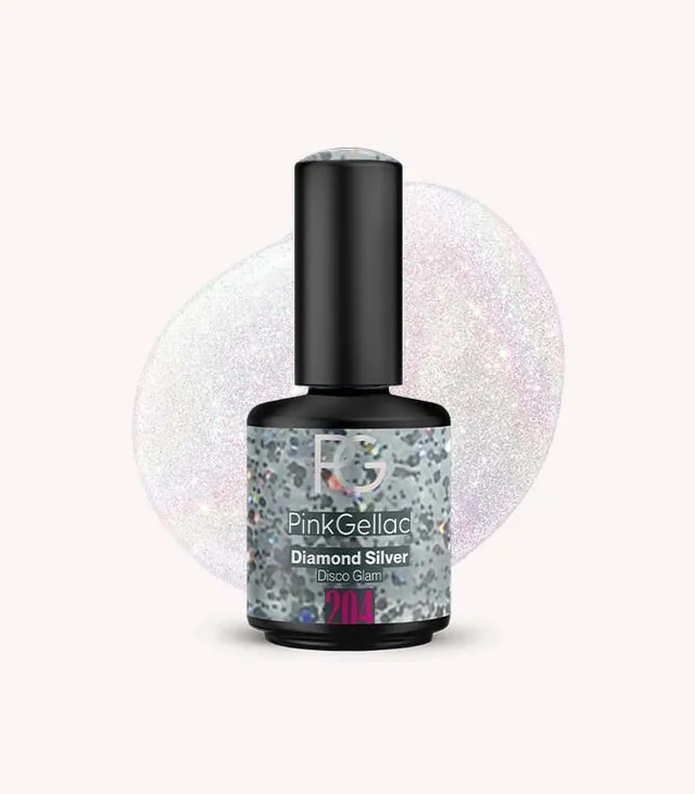 pink-gellac-204-diamond-silver-gel-nagellack-glitzer image 1
