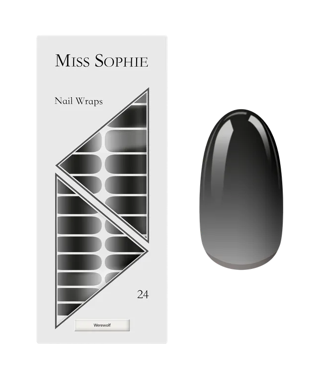 miss-sophie-werewolf-nagelfolien-grau-schwarz-ombr-halloween image 1