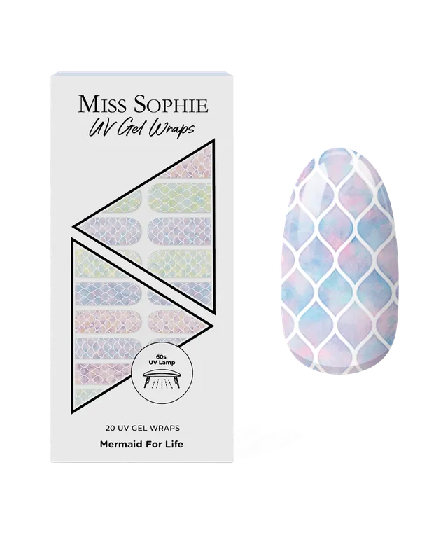 miss-sophie-mermaid-for-life-uv-gel-wraps-pastell-schuppenmuster image 1