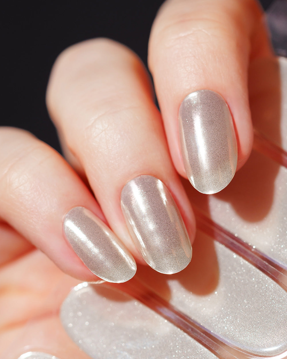 maniko-chrome-silver-uv-gel-strips-manik-re image 2