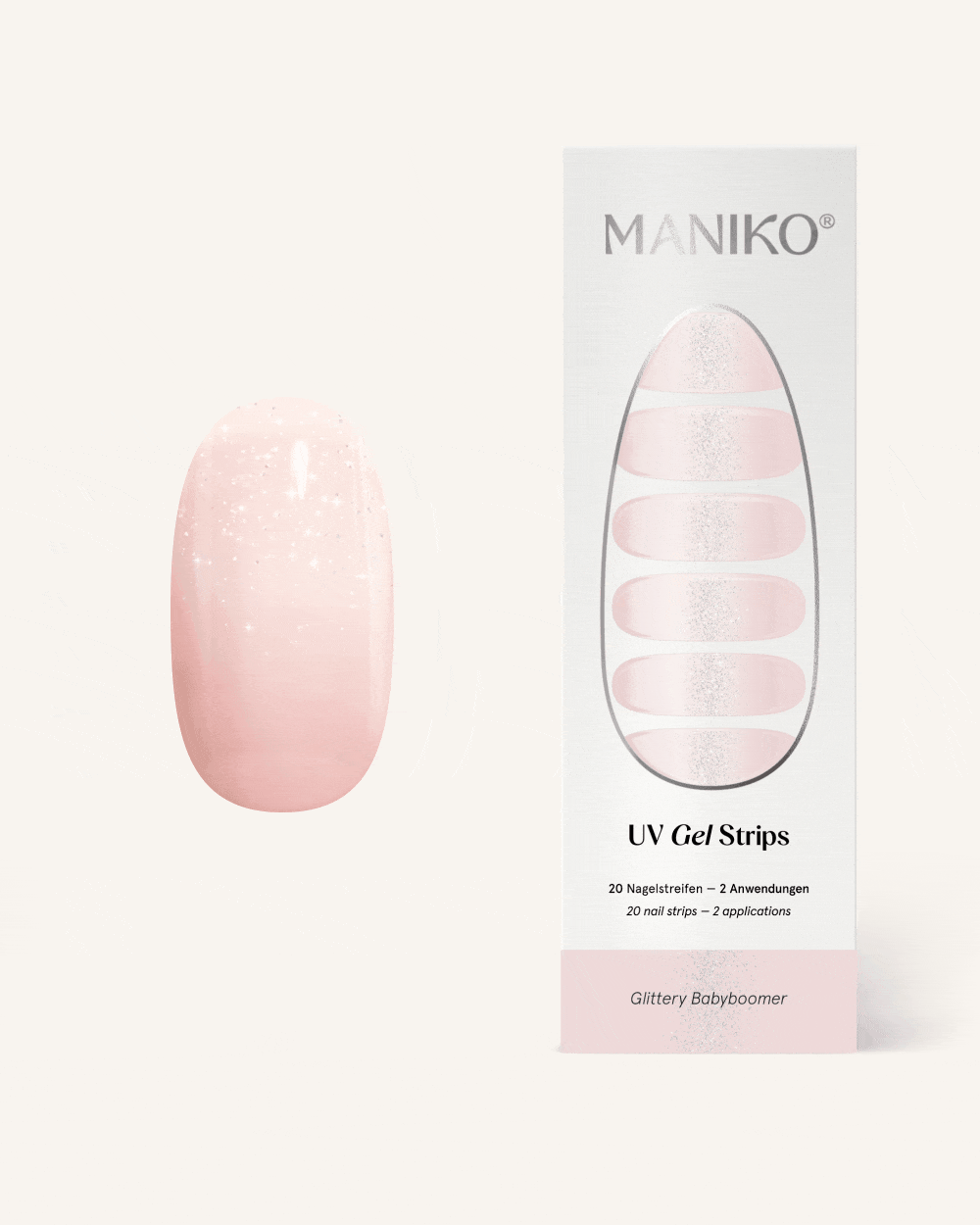 maniko-glittery-babyboomer-uv-gel-strips image 1