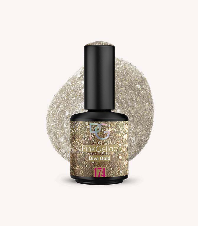 pink-gellac-174-diva-gold-gel-nagellack-gold-glitzer image 1