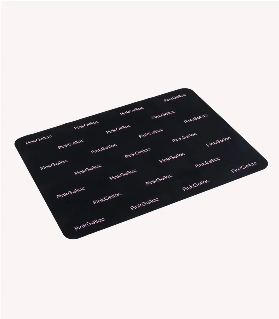 pink-gellac-manik-re-tischset-schwarz-nagel-tischunterlage image 1