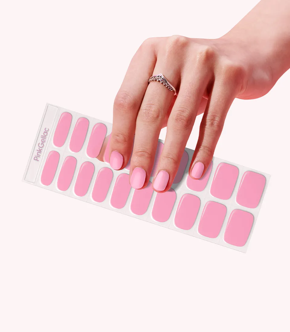 pink-gellac-045-poppy-pink-gel-nagel-sticker-manik-re image 1