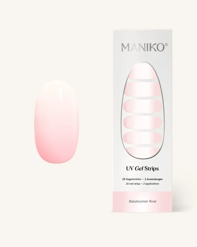 maniko-rose-babyboomer-uv-gel-strips-ros-wei-verlauf image 1