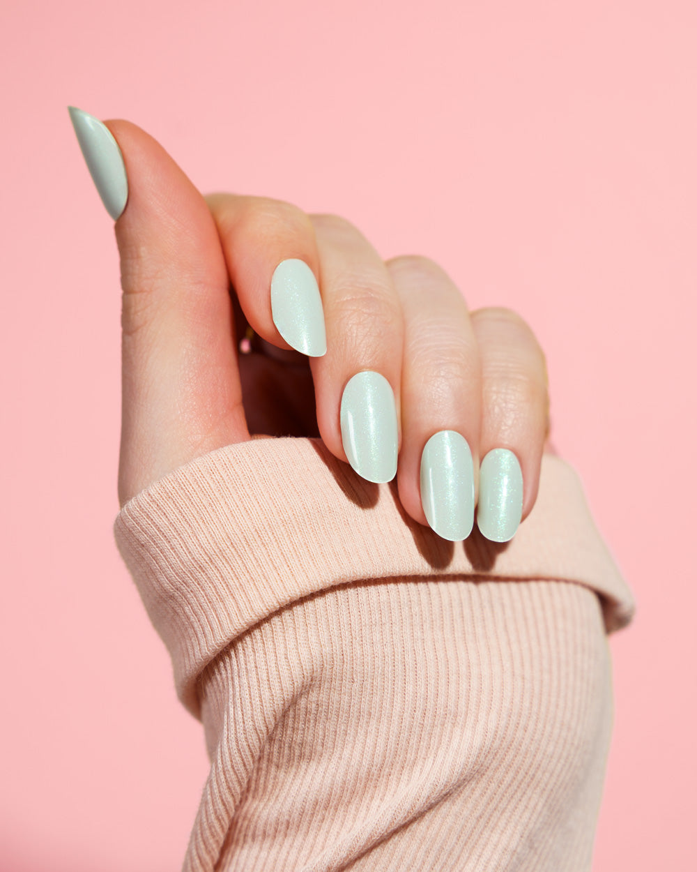 maniko-shimmery-mint-uv-gel-strips image 2