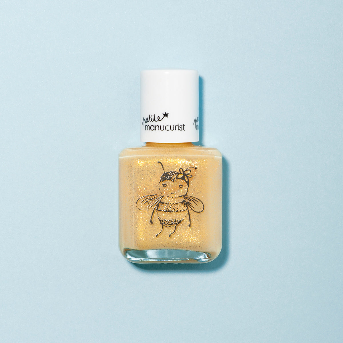manucurist-pia-die-biene-gelber-glitzer-kindernagellack image 1