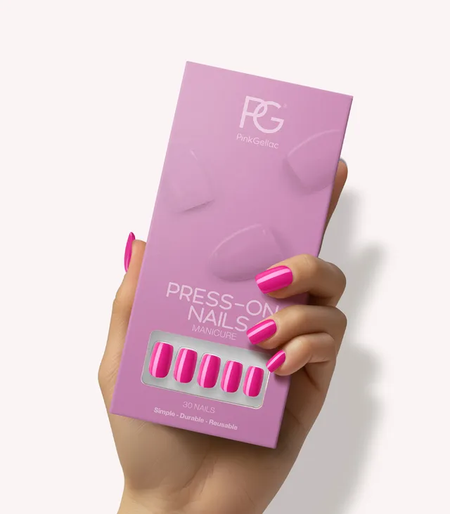 pink-gellac-495-pink-guava-press-on-n-gel-eckig-mittellang-pink image 1