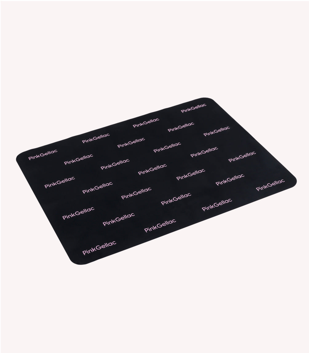 pink-gellac-manik-re-tischset-schwarz-nagel-tischunterlage image 1