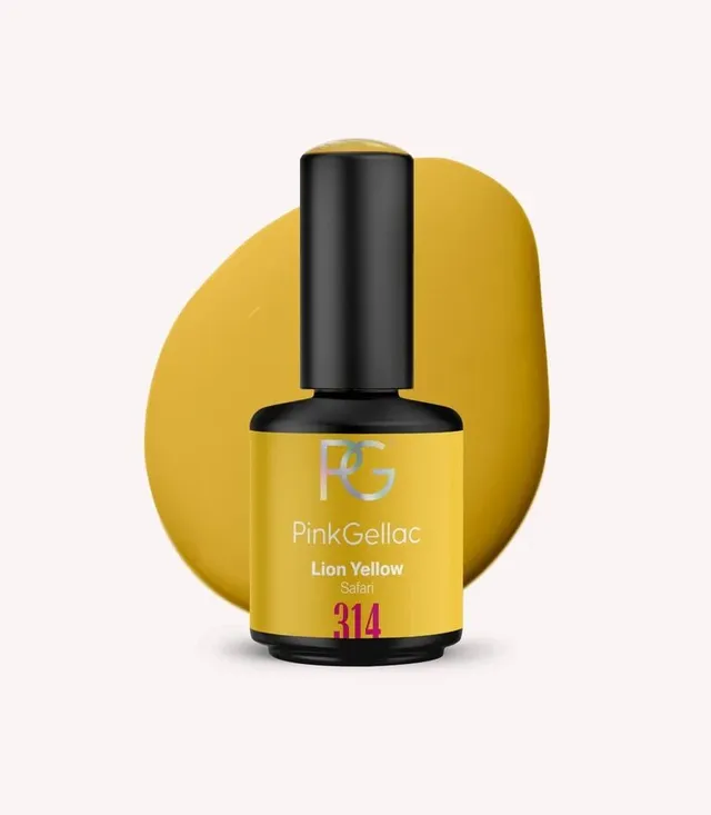 pink-gellac-314-lion-yellow-gel-nagellack-ockergelb-creme image 1