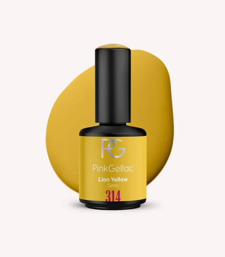 pink-gellac-314-lion-yellow-gel-nagellack-ockergelb-creme image 1