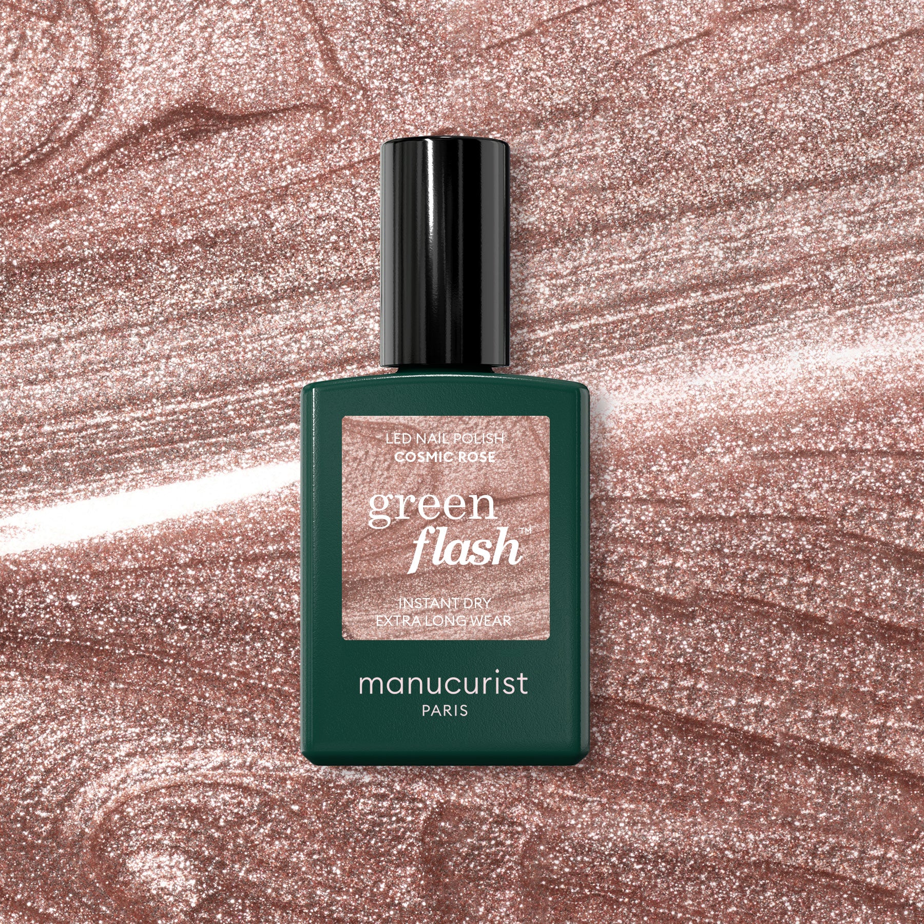 manucurist-green-flash-cosmic-rose-gel-nagellack-champagner-rosa-schimmer image 1