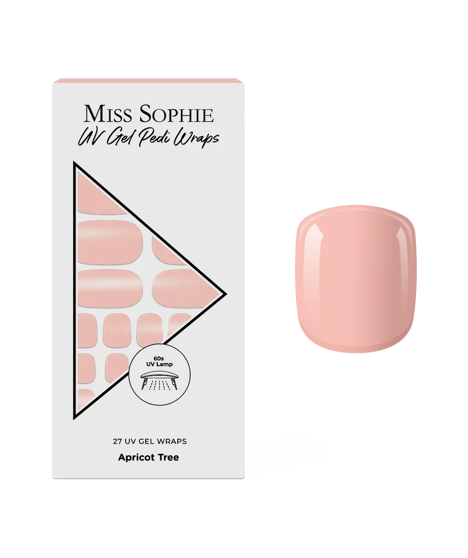 miss-sophie-apricot-tree-uv-pedicure-uv-gel-wraps image 1
