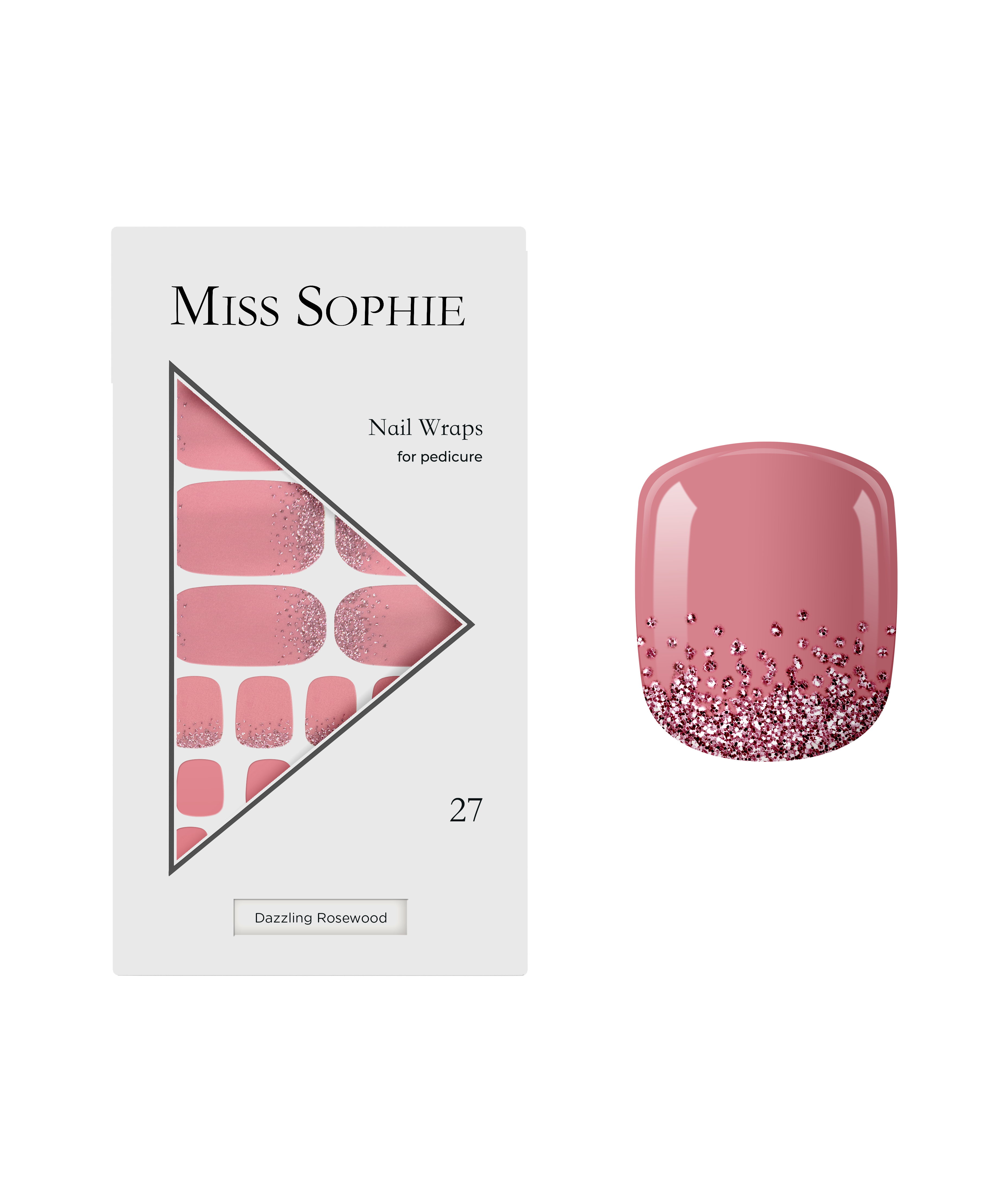 miss-sophie-dazzling-rosewood-pedicure-nagelfolien image 1