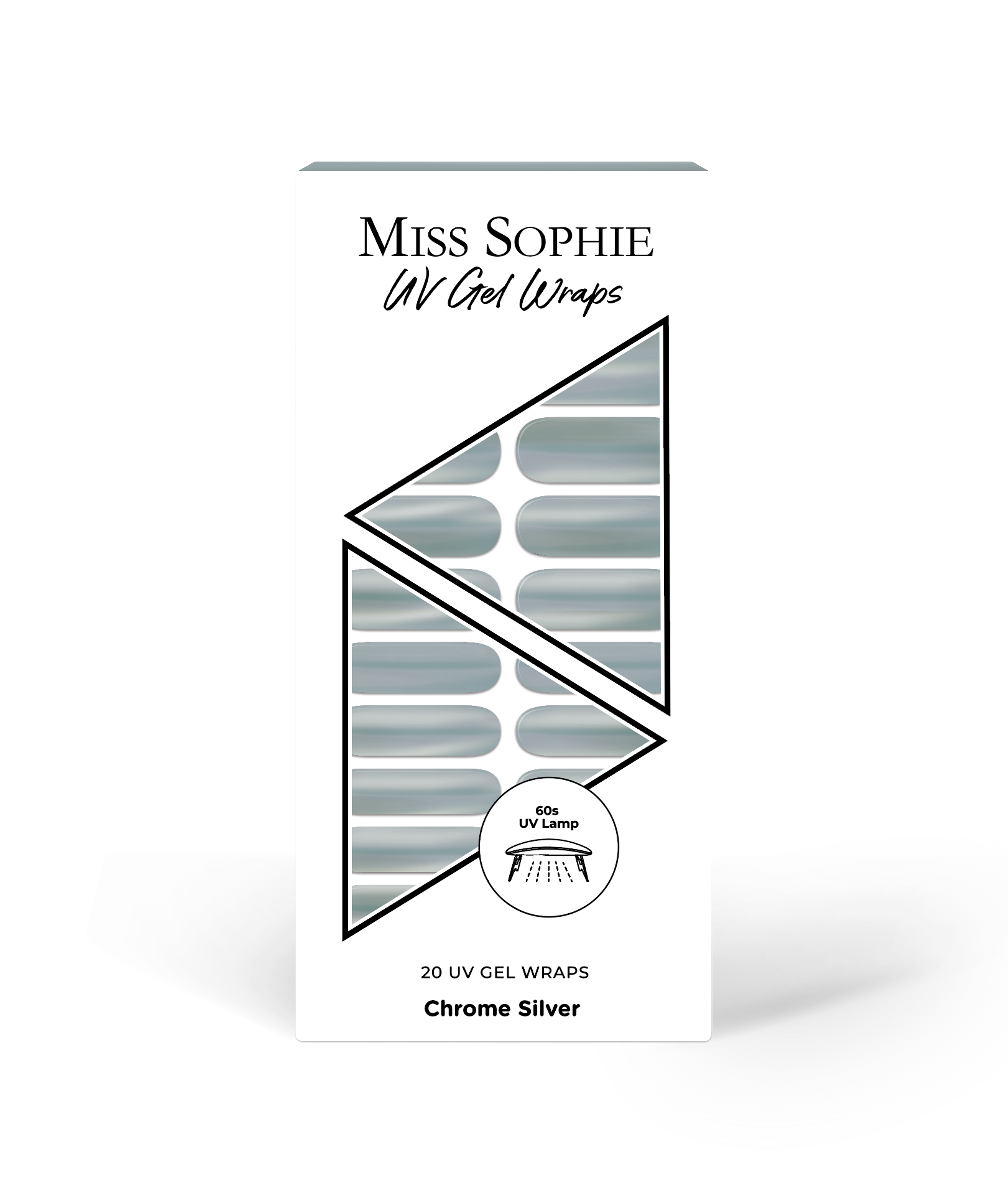 miss-sophie-chrome-silver-uv-gel-wraps image 1