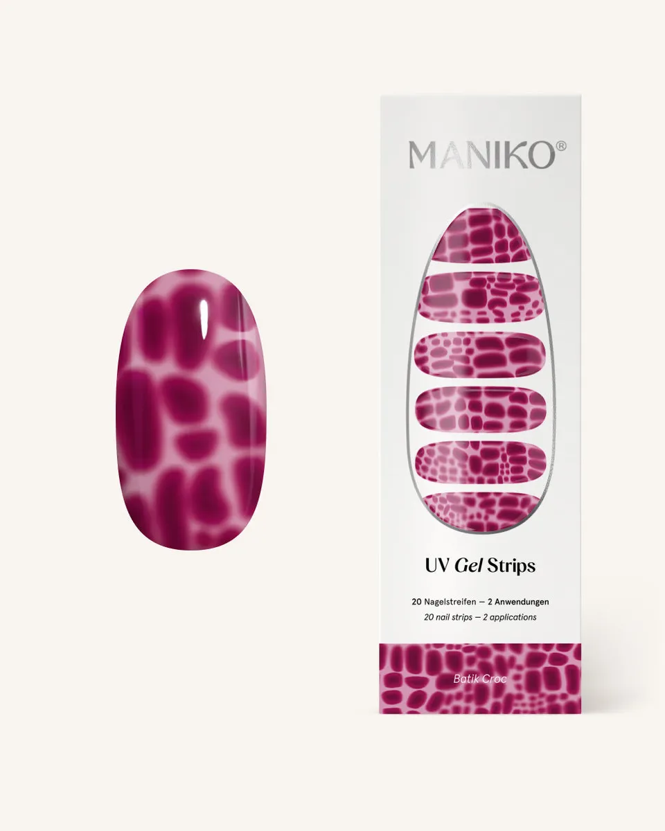 maniko-batik-croc-uv-uv-gel-strips-mit-batikmuster image 1